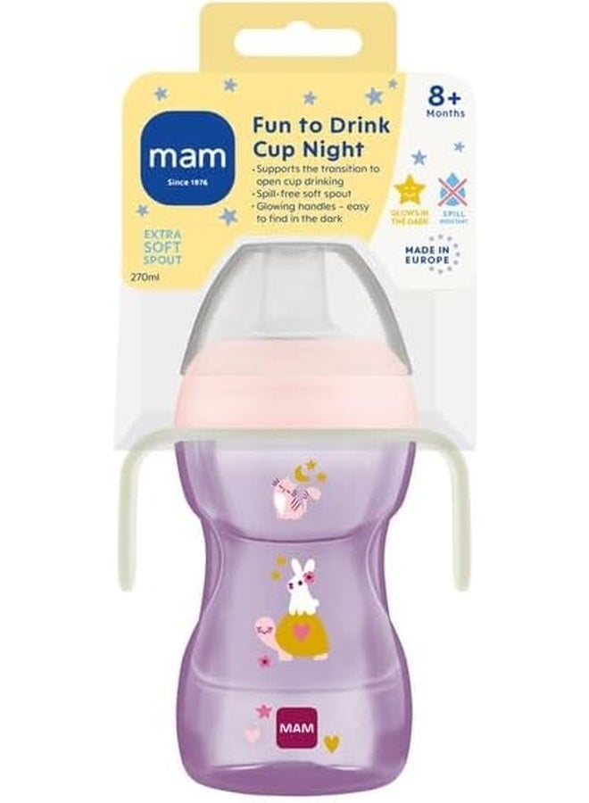 MAM Fun to Drink Cup with Removable Handles for Toddlers, 270 ml, Girl - Image 3
