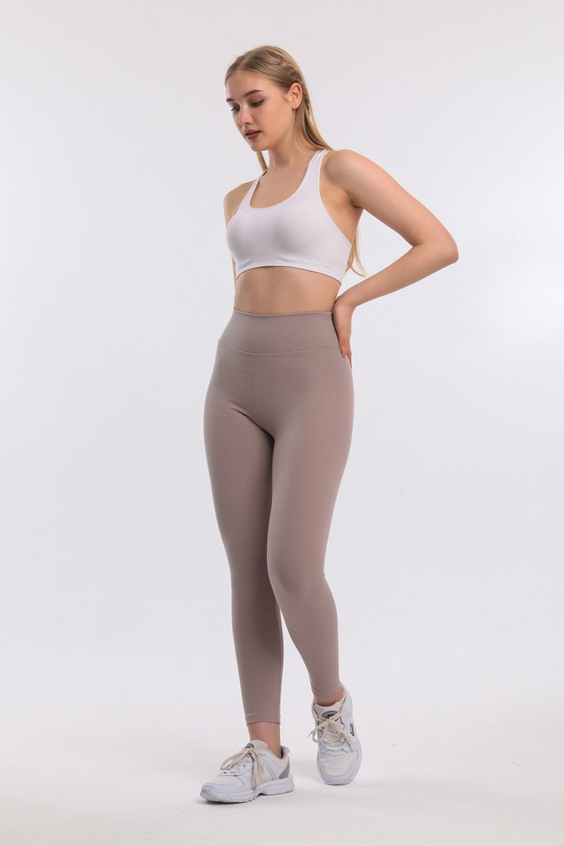 Dream Style Women's Mink Fleece Elasticated Ribbed Interlock Winter Knitted Leggings  - Image 2