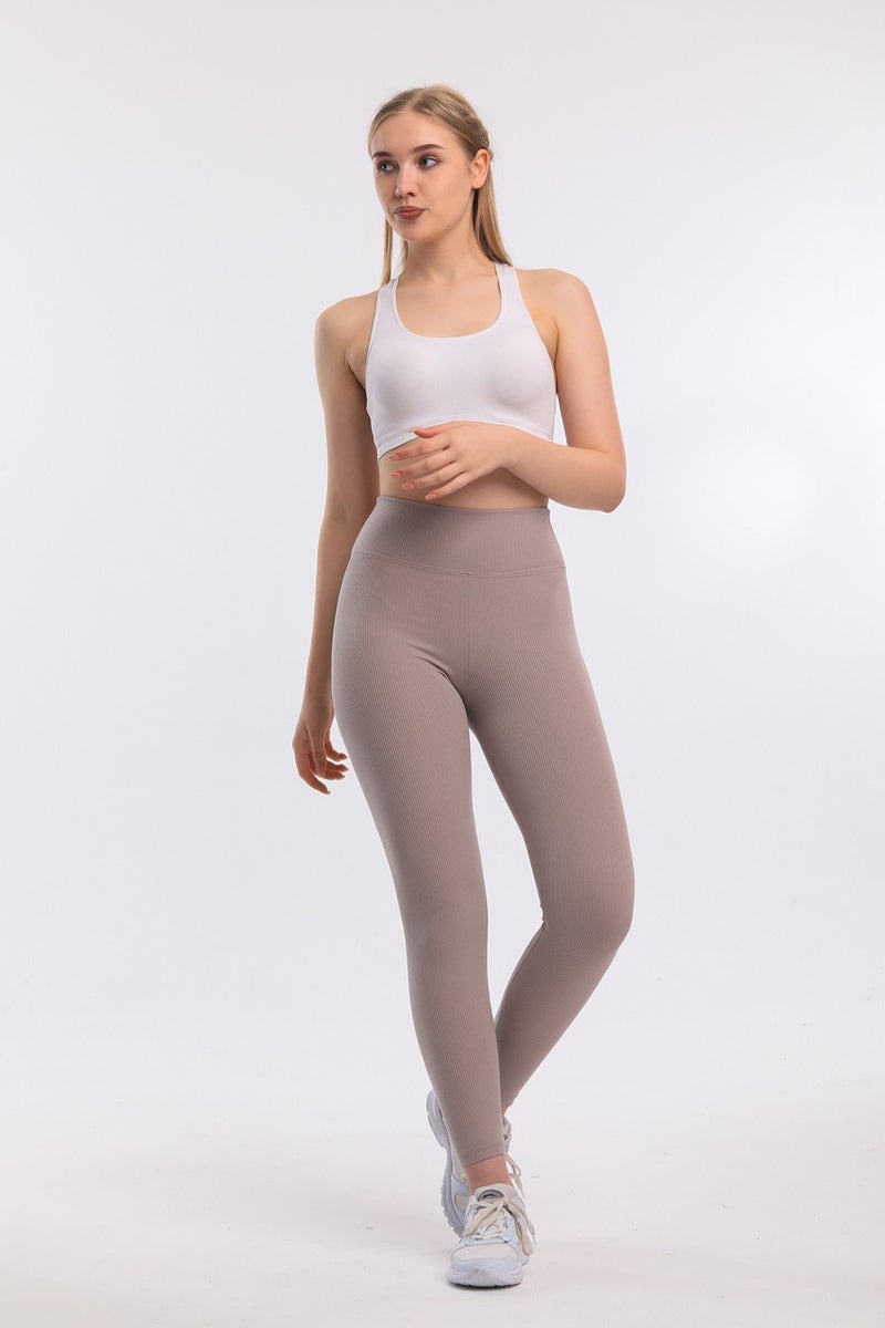 Dream Style Women's Mink Fleece Elasticated Ribbed Interlock Winter Knitted Leggings  - Image 3