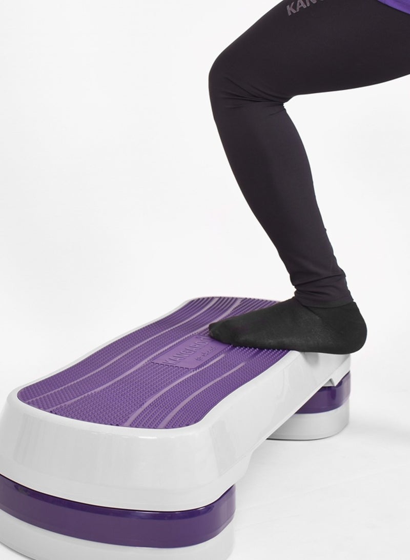 كانجرو مجموعة منصة التمارين (ستيب) وعقلة الباب من كانجرو – طقم 2 في 1 للتمارين المنزلية للياقة البدنية وتمارين القوة وكامل الجسم - Image 4