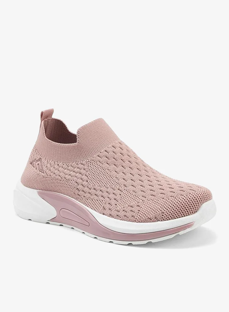 Oaklan By Shoexpress Textured Slip-On School Sports Shoes With Pull Tab