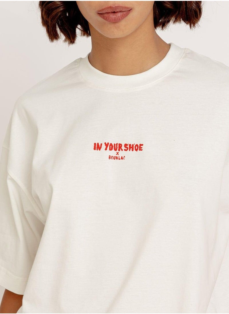 Hiding The Body Printed Oversized Tee