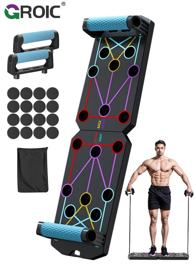 GROIC Push Up Board Home Workout Equipment Multi-Functional Pushup Stands System Fitness Floor Chest Muscle Exercise Professional Equipment Burn Fat - Image 1