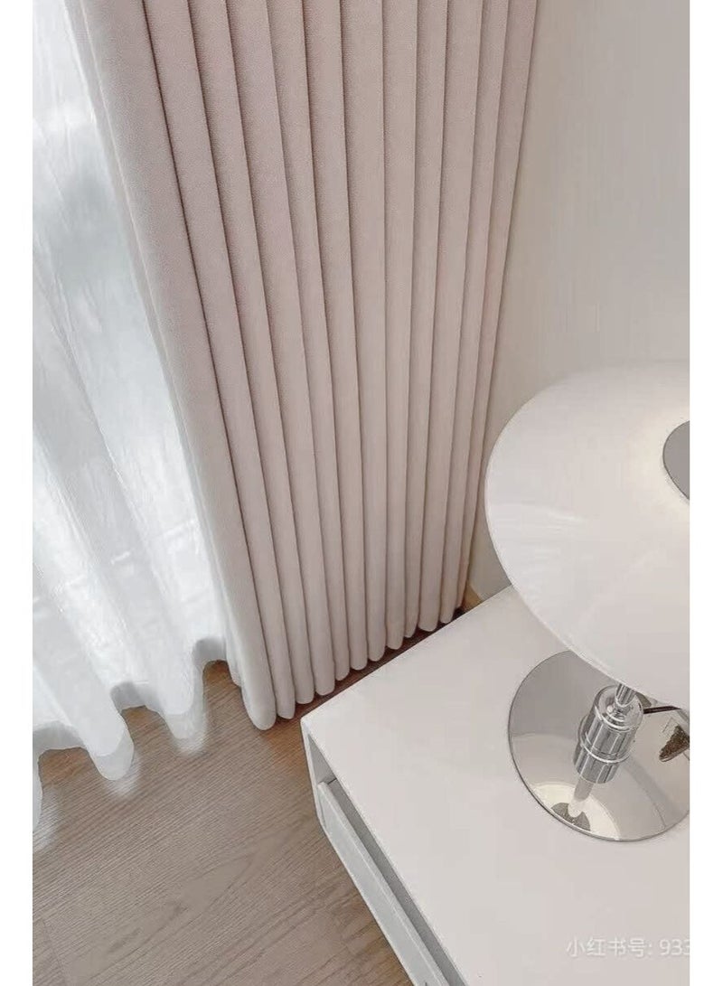 QBAID Chenille Blackout Curtain Panel with Grommet Top, Soft Textured Light Reducing Window Curtain for Bedroom Living Room, Multiple Size Options - Image 5