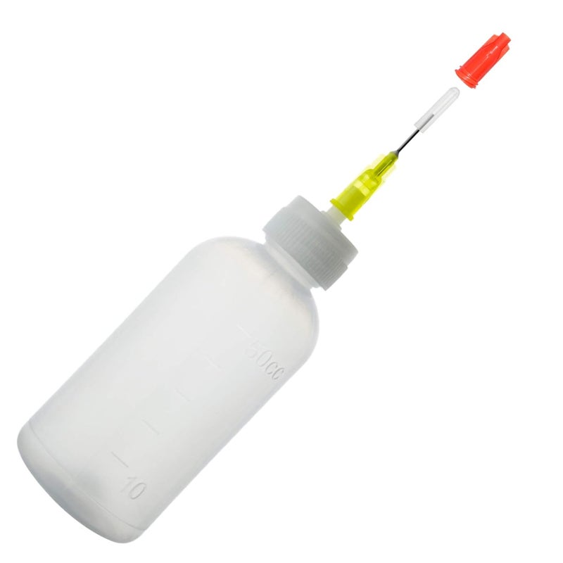 SHAOTONG 10Pcs Squeeze Bottle With 20G Dispensing Needles And Cap (50ml dispensing bottle) - Image 2