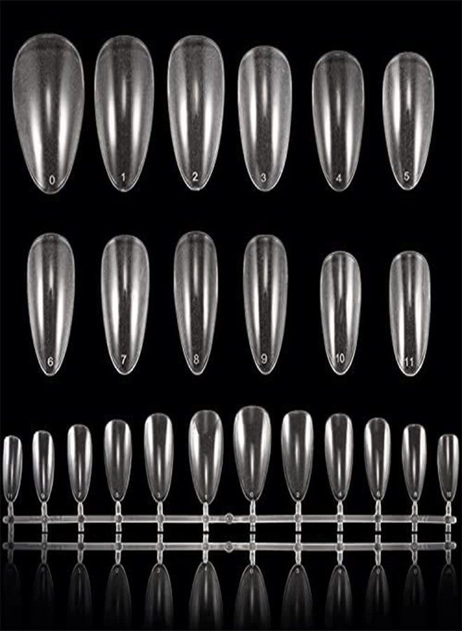 Kira Fake Nails Tips Acrylic Soft Gel Full Of Cover With Artificial Nails for Nail Salon Diy Nail Design Practice (Transparent) - Image 3