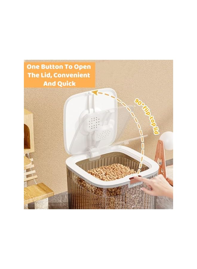 Green Tiger Rice Storage Container, Airtight Food Storage Container with Lid, Large Food Container, Dry Food Storage, Pet Food Dispenser, Kitchen Storage Containers for Rice Grains Cereal Flour Soybean (10kg) - Image 4