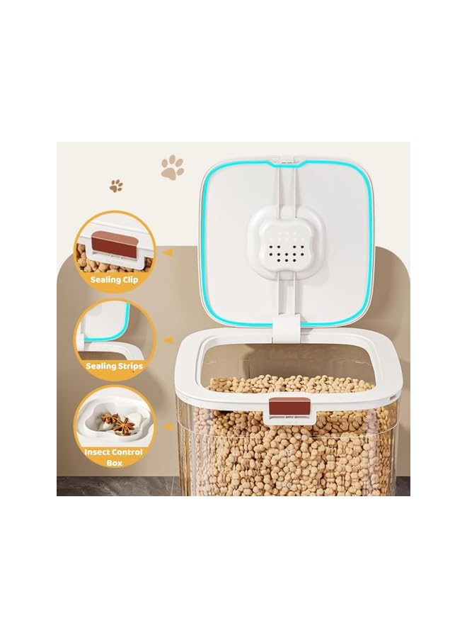 Green Tiger Rice Storage Container, Airtight Food Storage Container with Lid, Large Food Container, Dry Food Storage, Pet Food Dispenser, Kitchen Storage Containers for Rice Grains Cereal Flour Soybean (10kg) - Image 3