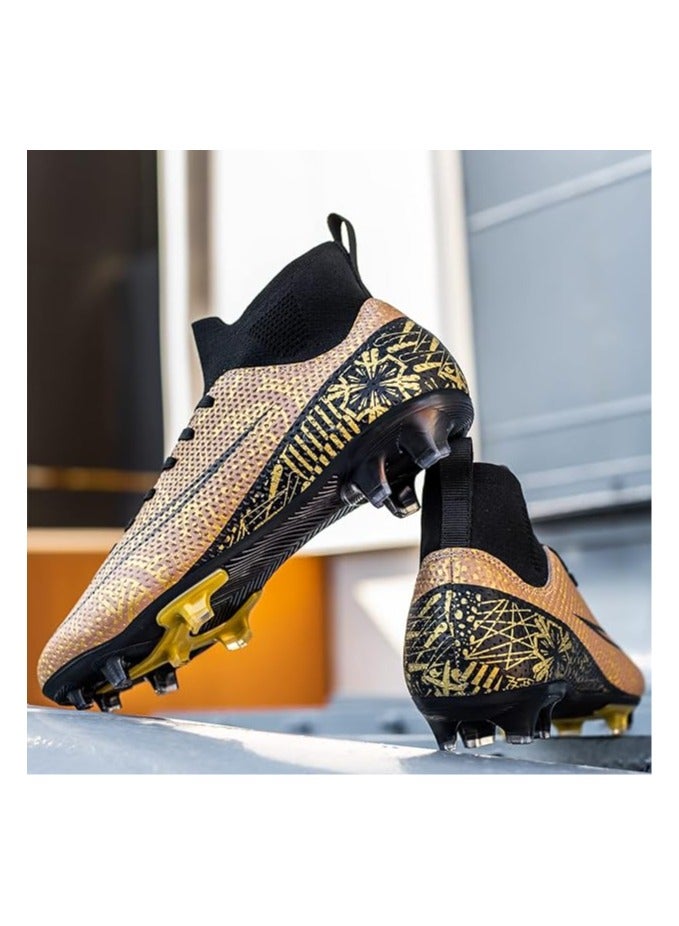 Men's Women's Soccer Shoes Boys Gold-Soled Spikes Football Shoes Student Grass Training Shoes Outdoor Football Boots Unisex - Image 4