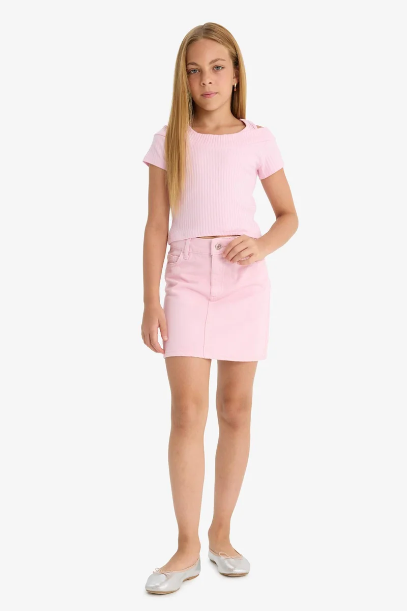 DeFacto Girl Gabardine Standard Fit Skirt