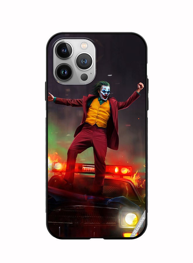 VR CREATIVE Protective Case Cover For Apple iPhone 12 Pro Max Joker Over A Car With His Evil Laugh Design Multicolour - Image 1