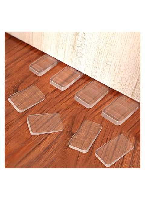 Clear Table Shims, Levelers Adjustable Blocks Furniture Shims Wedges, Level Wedge for Home Improvement, Table Shims, Bed Shims, Toilet Shims, 8Pcs