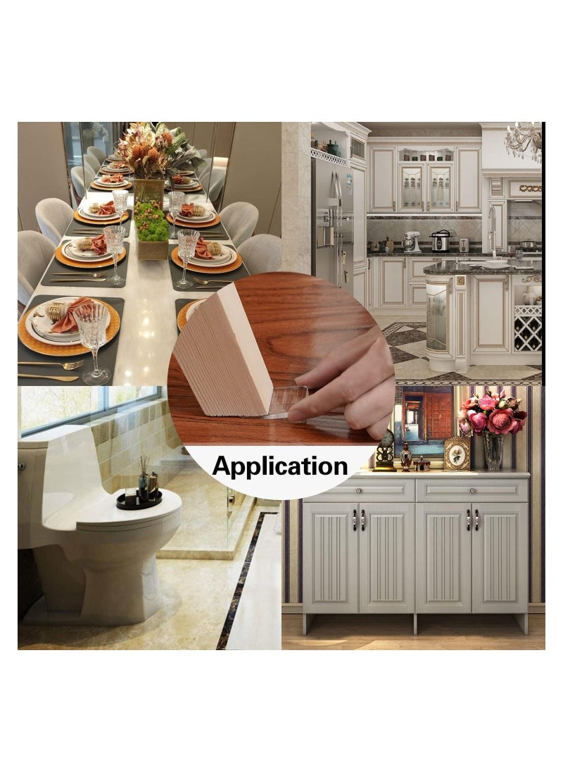 KASTWAVE - Clear Table Shims, Levelers Adjustable Blocks Furniture Shims Wedges, Level Wedge for Home Improvement, Table Shims, Bed Shims, Toilet Shims, 8Pcs - Image 1