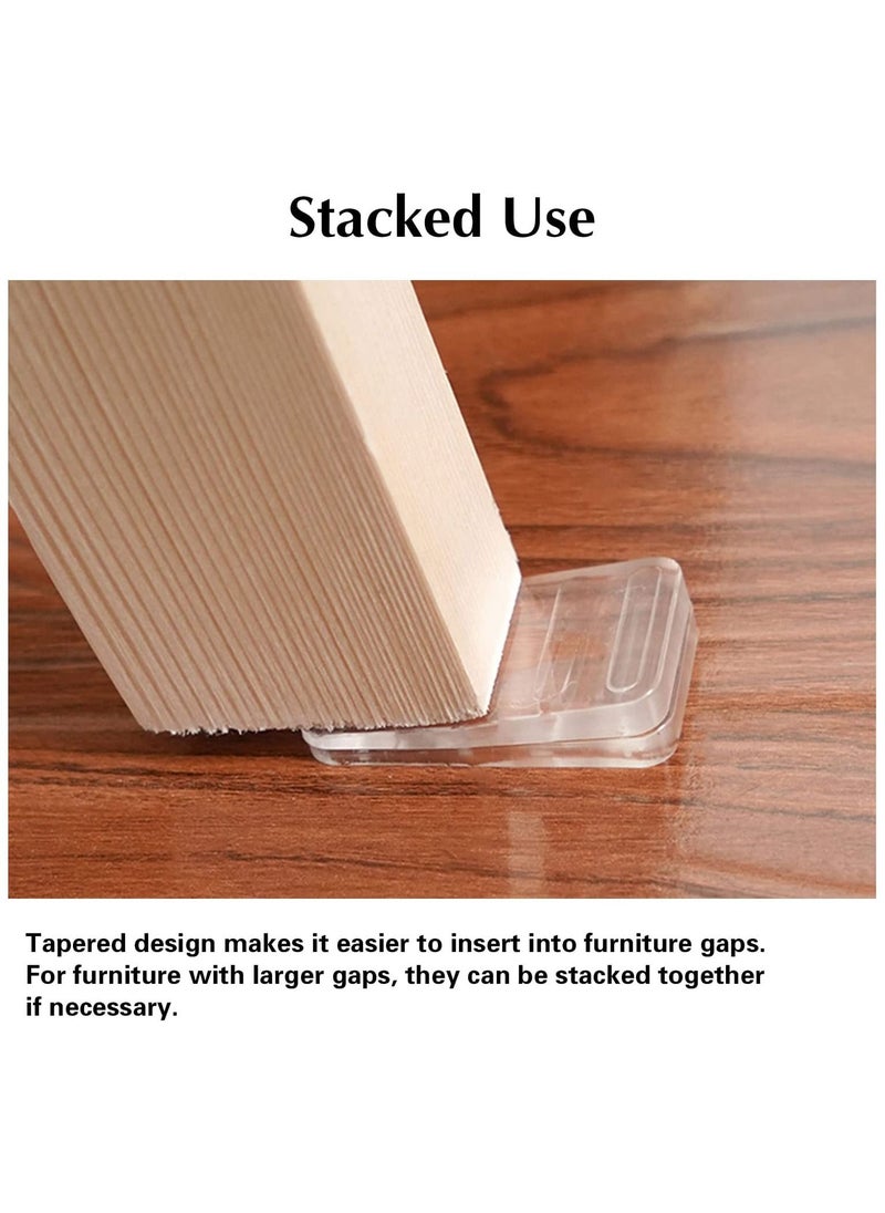 KASTWAVE - Clear Table Shims, Levelers Adjustable Blocks Furniture Shims Wedges, Level Wedge for Home Improvement, Table Shims, Bed Shims, Toilet Shims, 8Pcs - Image 1