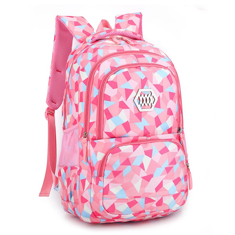 Girls Backpack Lightweight Grade 6 Schoolbag Small black  - Image 3