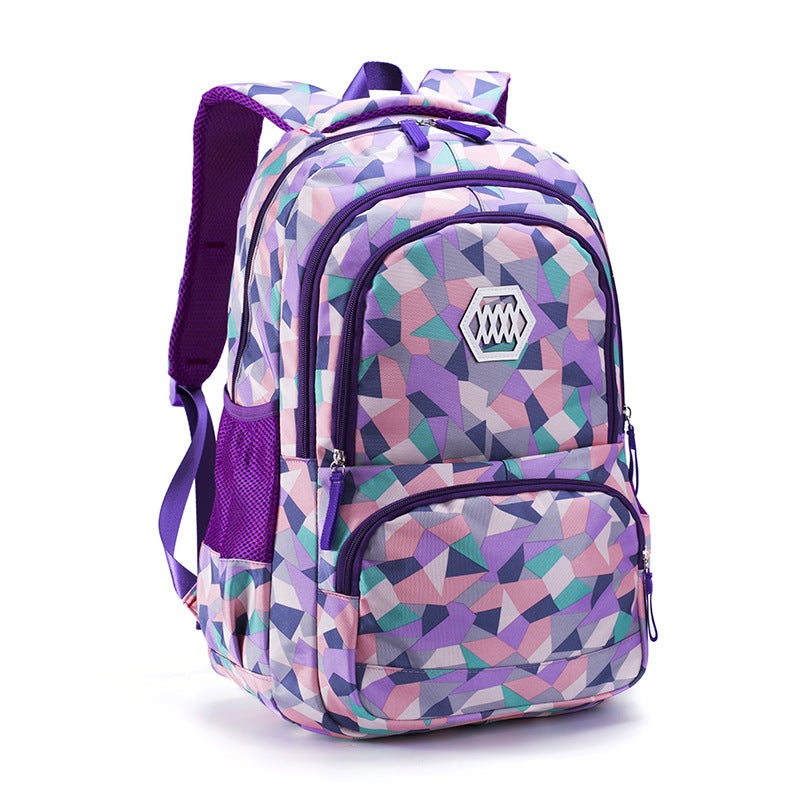 Girls Backpack Lightweight Grade 6 Schoolbag Small black  - Image 5