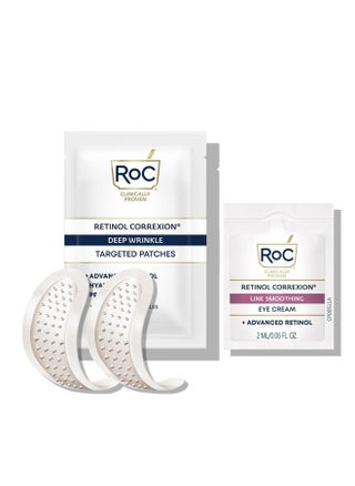 Retinol Correxion Deep Wrinkle Non-Invasive Targeted Patches with Hyaluronic Acid + Firming Peptides for Forehead, 11 Lines, Crow's Feet and Laugh Lines, (6 Patches) with Retinol Eye Packette - pzsku/ZE1D224F3400FD497DC97Z/45/1743363586/d265e22b-4b4a-4a03-bc1c-f9b7017815c0