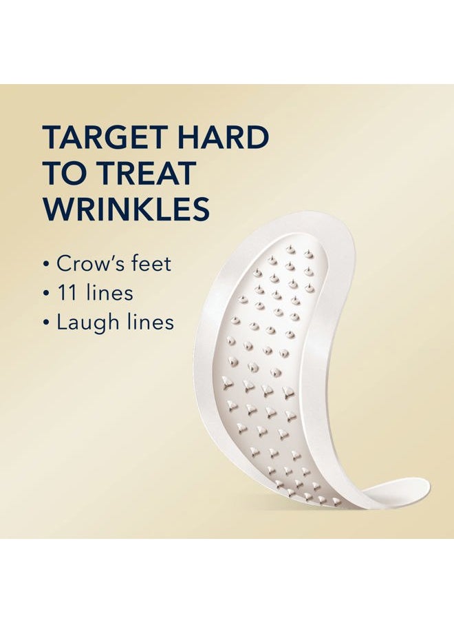Retinol Correxion Deep Wrinkle Non-Invasive Targeted Patches with Hyaluronic Acid + Firming Peptides for Forehead, 11 Lines, Crow's Feet and Laugh Lines, (6 Patches) with Retinol Eye Packette