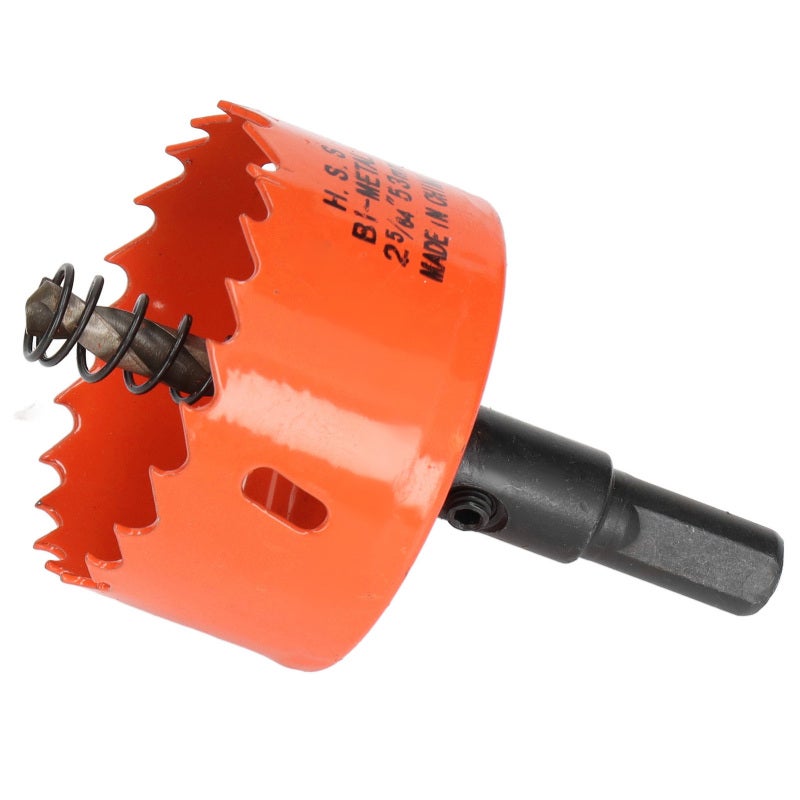 SSY High Speed Steel Hole Saw Drill Bit 53mm 32mm Cutting Depth - Sharply Teeth for Clean Smooth Cut - Special Heating Process Rust Prevention for Soft Metal Wood Plastic - Image 4