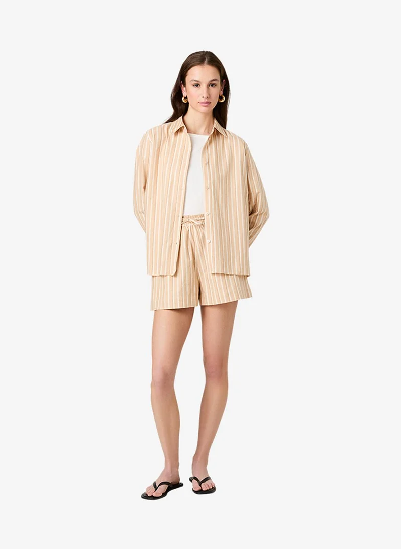 فرنش كونكشن Women's Sandlot Stripe Asp Lin Sandlot Stripe Shorts