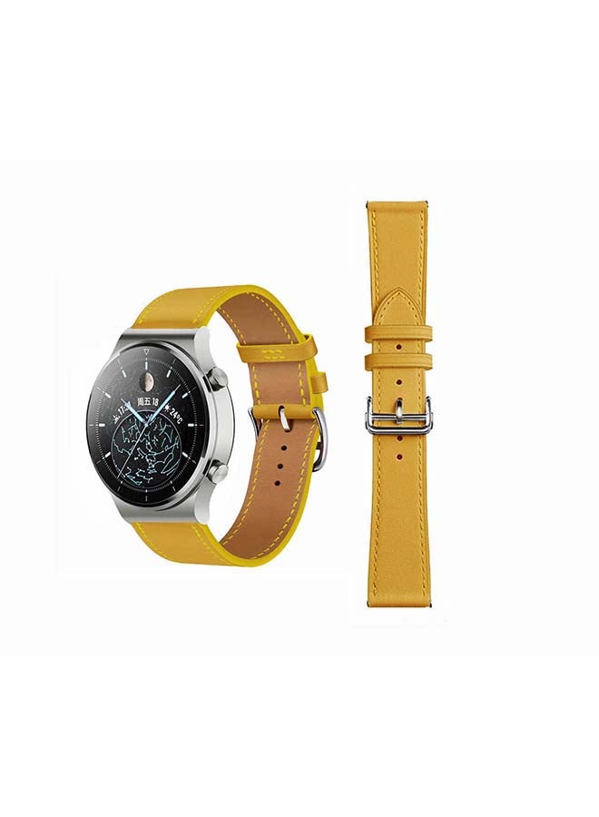 Perfii Supreme Replacement Band For Huawei Watch GT2 Pro Jaune Amber - Image 1