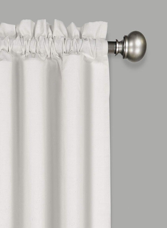 Vue Kingsbury Short Valance Small Window Curtains Bathroom, Living Room and Kitchens, 52" x 14", White - Image 2