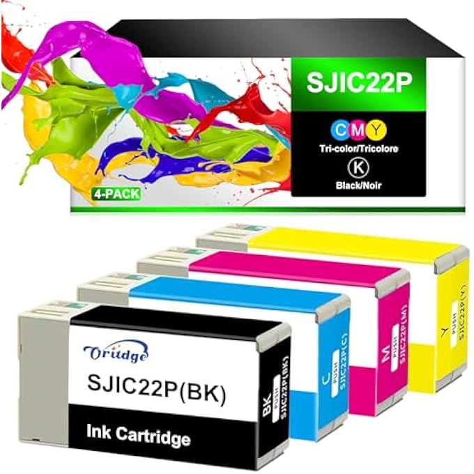 SJIC22P INK CARTRIDGE REPLACEMENT FOR EPSON COLORWORKS TM-C3500 C3500 C3510 C3520 - Image 1