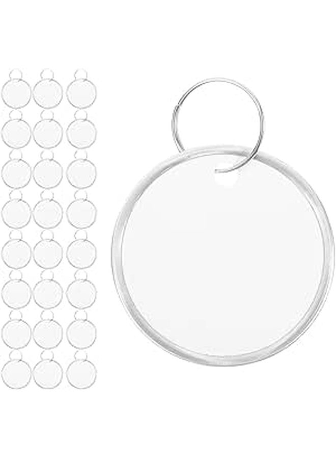 60 Sheets Paper Key Tags With Metal Rings 31mm Writable Labels for Home Office - Image 1