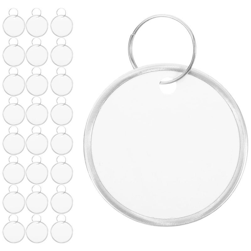 60 Sheets Paper Key Tags With Metal Rings 31mm Writable Labels for Home Office - Image 2