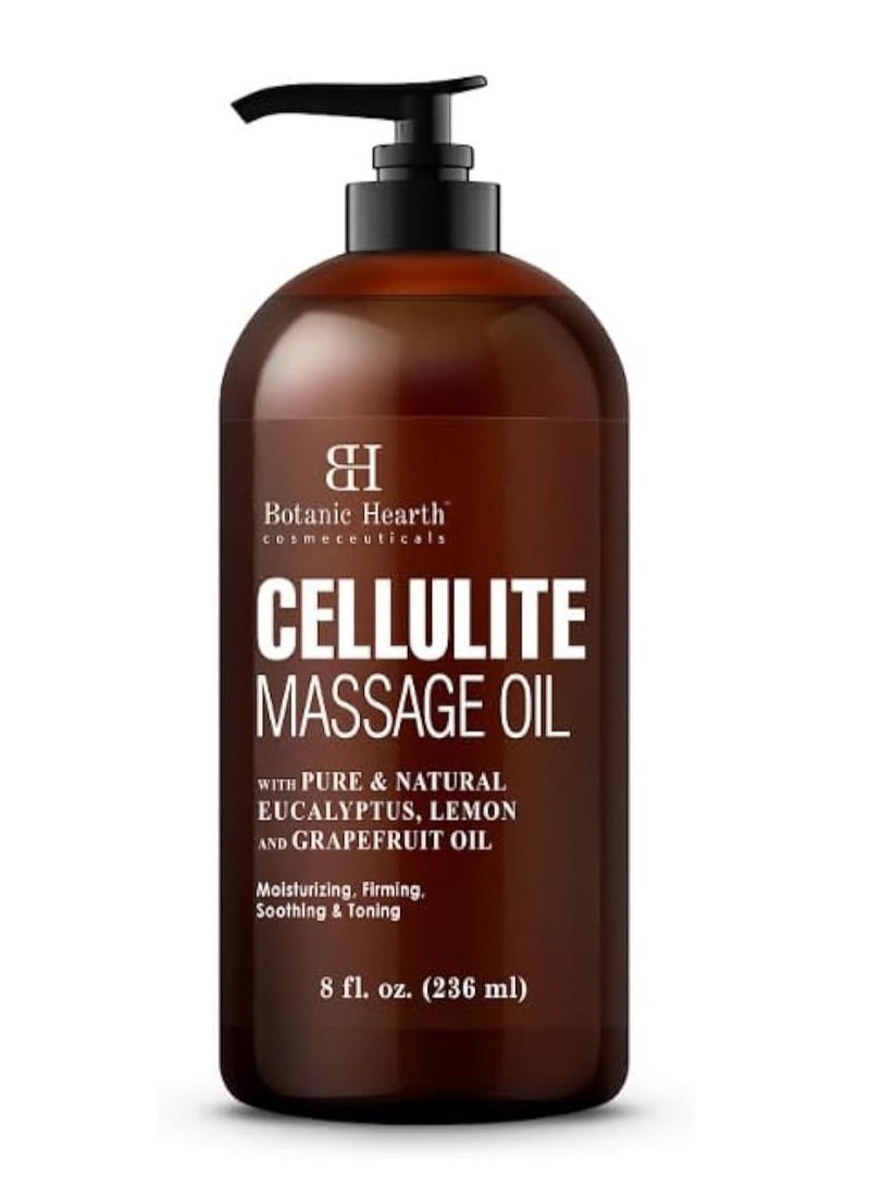 Botanic Hearth Cellulite Massage Oil - Cellulite Oil for Thighs - Unique Blend of Massage Essential Oils - Improves Skin Tone, Skin Firmness & Tightness - 8 fl oz - Image 1