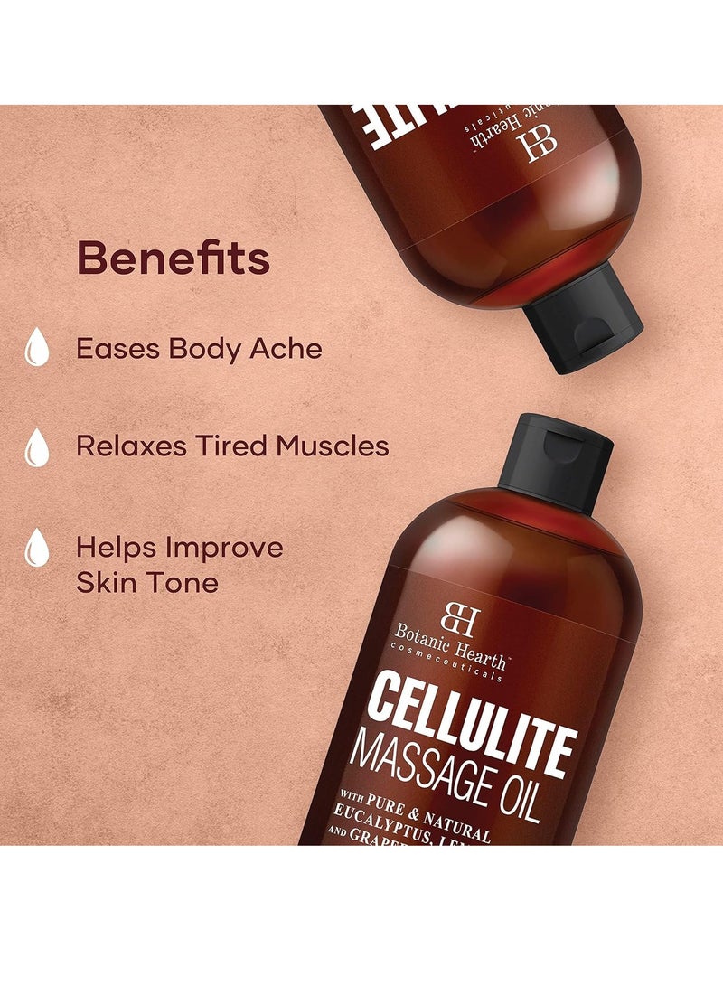 Botanic Hearth Cellulite Massage Oil - Cellulite Oil for Thighs - Unique Blend of Massage Essential Oils - Improves Skin Tone, Skin Firmness & Tightness - 8 fl oz - Image 3