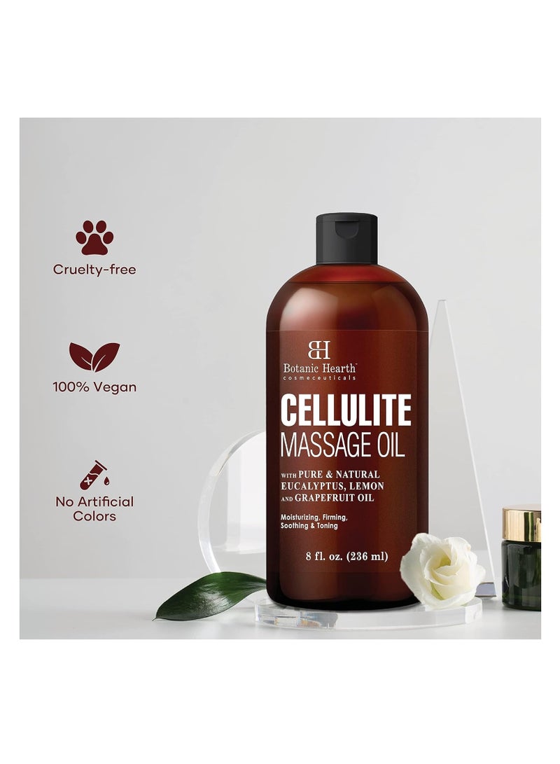 Botanic Hearth Cellulite Massage Oil - Cellulite Oil for Thighs - Unique Blend of Massage Essential Oils - Improves Skin Tone, Skin Firmness & Tightness - 8 fl oz - Image 5