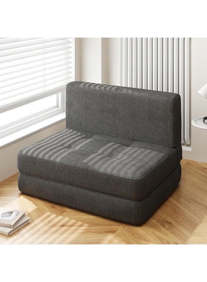 Zayn comforts Sleeper Sofa Bed Memory Foam Futon Convertible Chair Bed Modern Fabric Perfect for Living Room Apartment or Loft (Dark Grey(Medium)) - Image 2