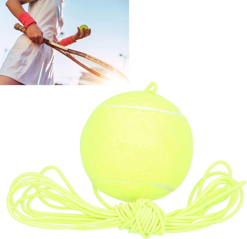 klarako Elastic Rope Tennis Ball, Tennis Practice Tool Tennis Ball with String Tennis Balls Bulk for Tennis/Basketball Courts for Basements - Image 2