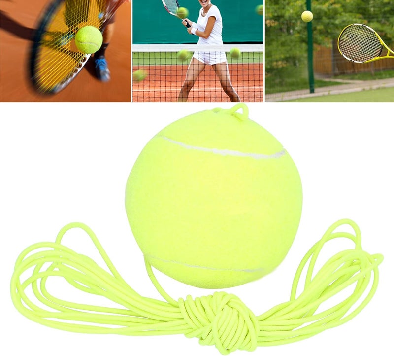 klarako Elastic Rope Tennis Ball, Tennis Practice Tool Tennis Ball with String Tennis Balls Bulk for Tennis/Basketball Courts for Basements - Image 4