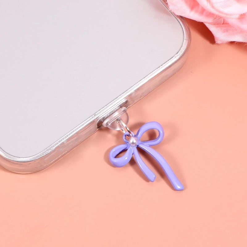4 قطع سحر سدادة الغبار، سحر سدادة USB C على شكل قوس لطيف، سدادات واقية من الغبار من نوع Type-C متوافقة مع منفذ الشحن Type C/USB C - Image 5