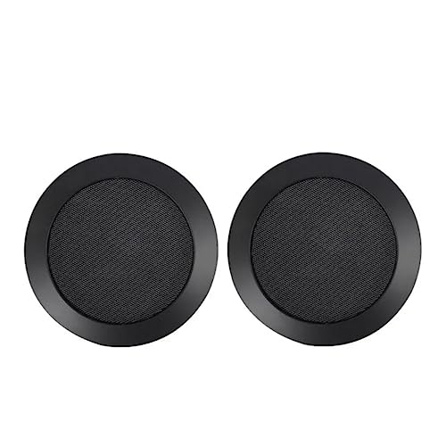 CCeCCe 2 Pack 4 Inch Speaker Grill Cover Black SubWoofer Round Circle Mesh Woofer Grille Covers Guard Protector for Car Home Audio Speakers Theater (Invisible Screw Hole Style) - Image 1