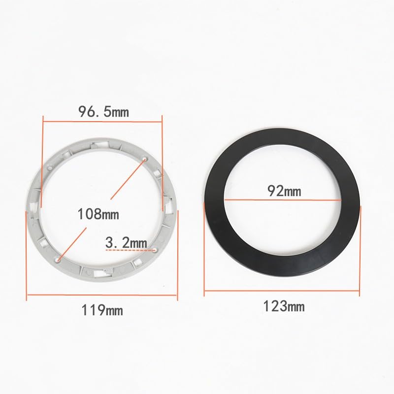 CCeCCe 2 Pack 4 Inch Speaker Grill Cover Black SubWoofer Round Circle Mesh Woofer Grille Covers Guard Protector for Car Home Audio Speakers Theater (Invisible Screw Hole Style) - Image 3