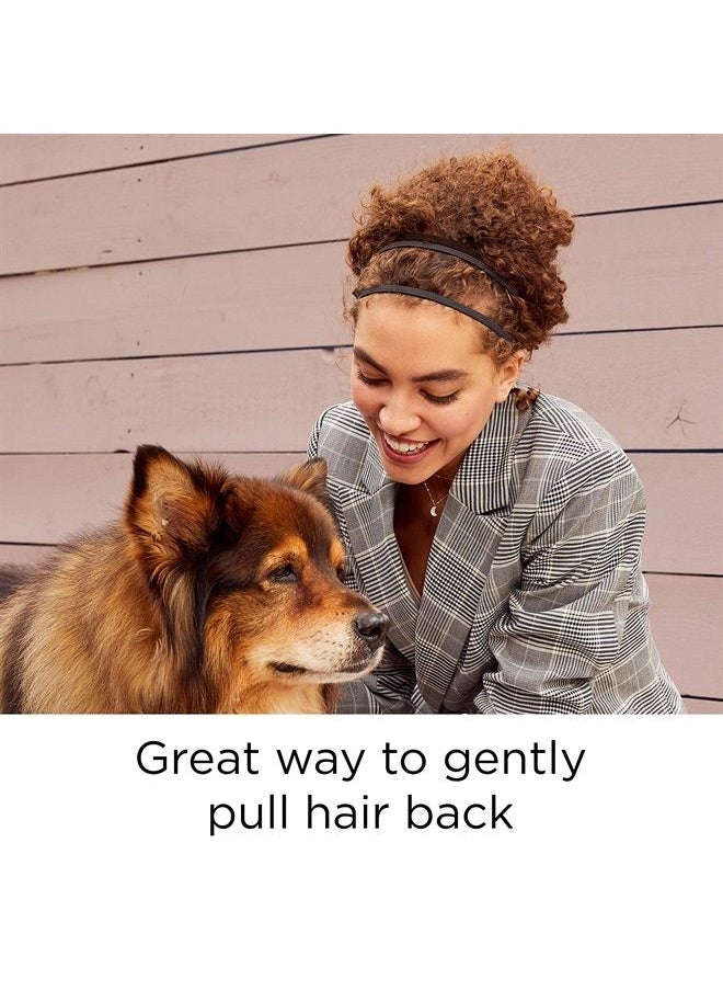 Goody - Women's Ouchless Thin Hair Flat Narrow Headwrap, Black, 6 Count - Image 1