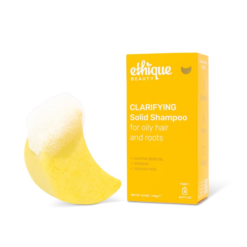 Ethique Clarifying Shampoo Bar for oily hair with Castor Oil  PlasticFree Vegan CrueltyFree 388 oz  Formerly St Clements