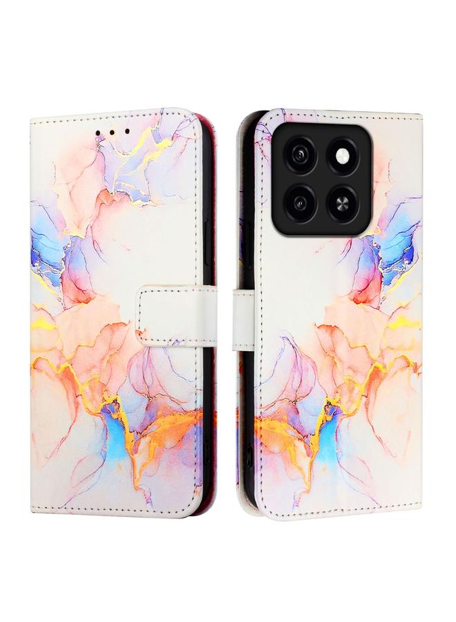 erorex Case For ZTE Blade A35 / A55 PT003 Marble Pattern Flip Leather Phone Case - Image 3