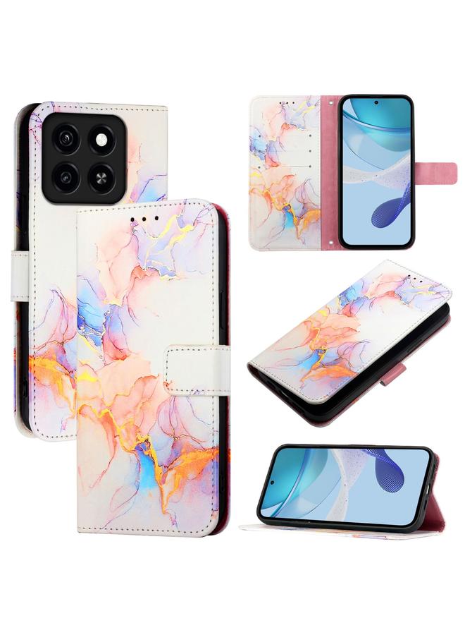 erorex Case For ZTE Blade A35 / A55 PT003 Marble Pattern Flip Leather Phone Case - Image 1