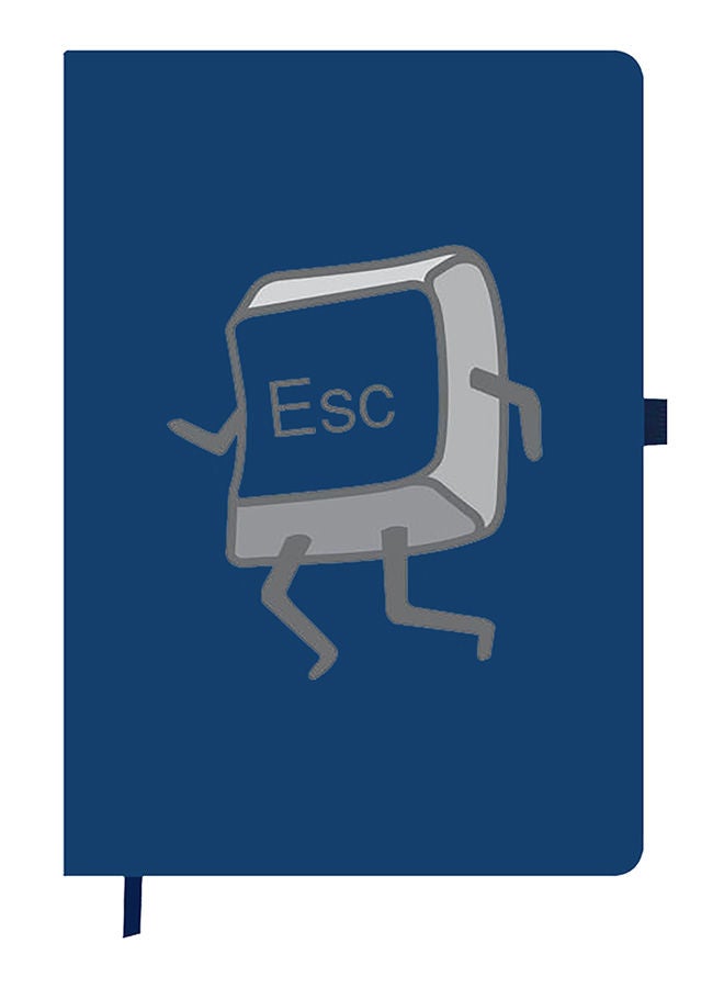 Theodor Designer A5 Thick Blue Hardcover Notebook Escape - Image 1