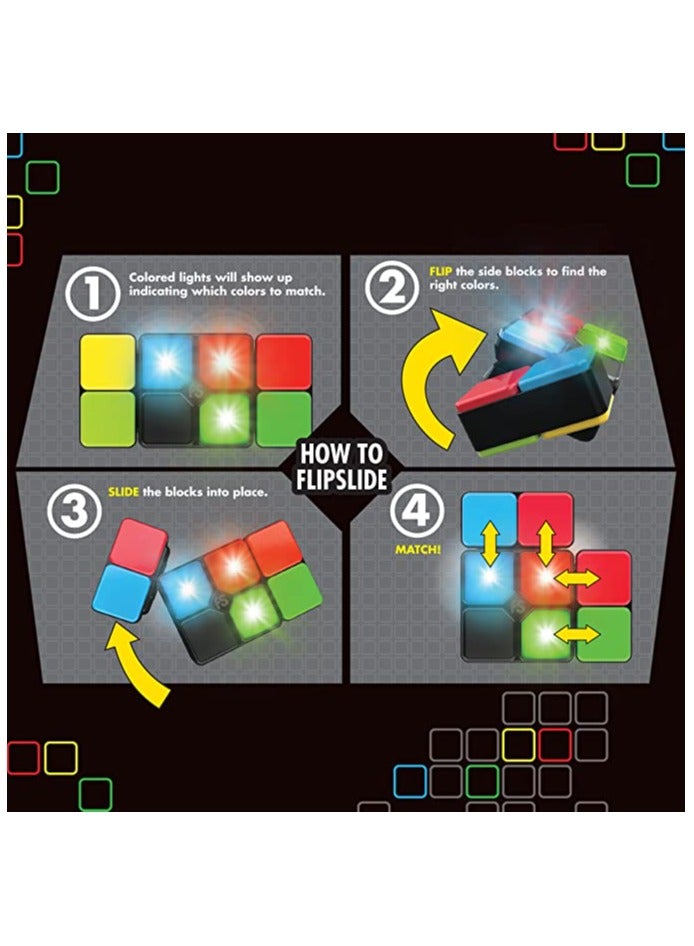 NIBEMINENT Flipslide Game, Electronic Handheld Game Flip, Slide,Music Flash Competitive Rubik's Cube and Match the Colors to Beat the Clock 4 Game Modes Multiplayer Fun  - Image 3