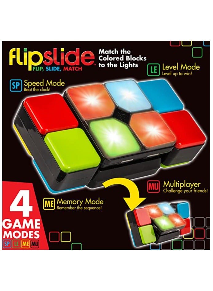 NIBEMINENT Flipslide Game, Electronic Handheld Game Flip, Slide,Music Flash Competitive Rubik's Cube and Match the Colors to Beat the Clock 4 Game Modes Multiplayer Fun  - Image 2