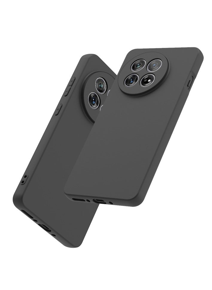 【1+1+1 Sets】for OnePlus 13R 5G Case & Screen Protector & Magnetic Ring Holder Frosted Pudding Material TPU Cover with Tempered Glass Screen Protector,Ring Holder Suitable for Car Magnetic Attraction  - Image 2