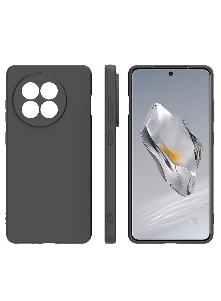 【1+1+1 Sets】for OnePlus 13R 5G Case & Screen Protector & Magnetic Ring Holder Frosted Pudding Material TPU Cover with Tempered Glass Screen Protector,Ring Holder Suitable for Car Magnetic Attraction  - Image 3