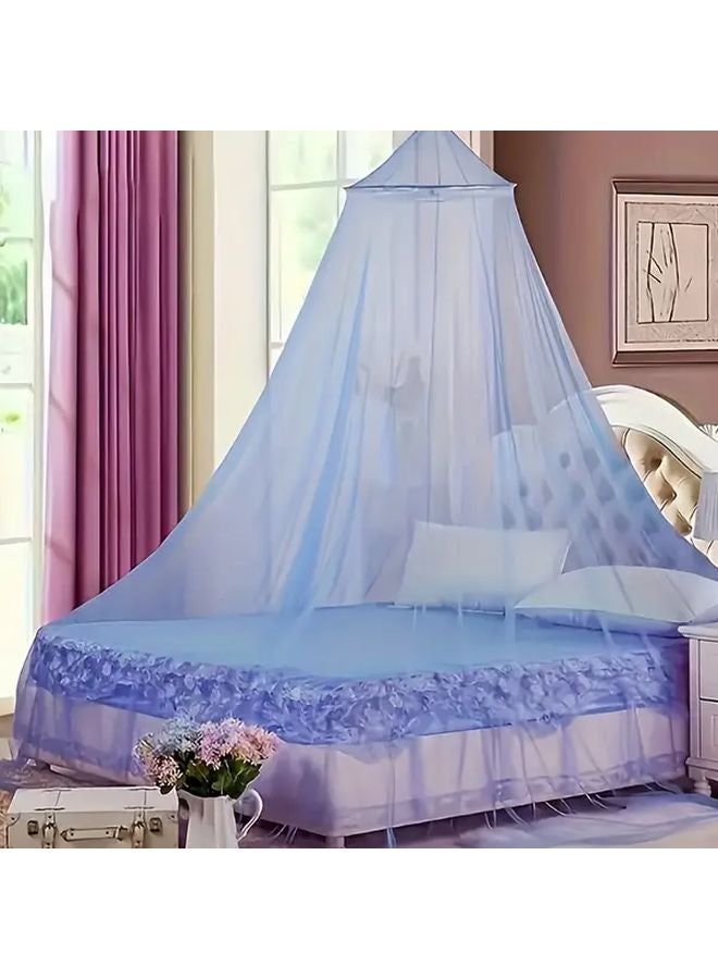 Pink Elegant Lace Dome Mosquito Net Bed Tent with Round Top and Mesh Design - Image 5