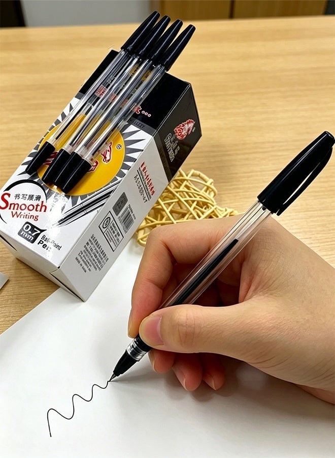 ZYM 50-Piece 0.7mm Tip Ballpoint Pen Black Ink - Image 1