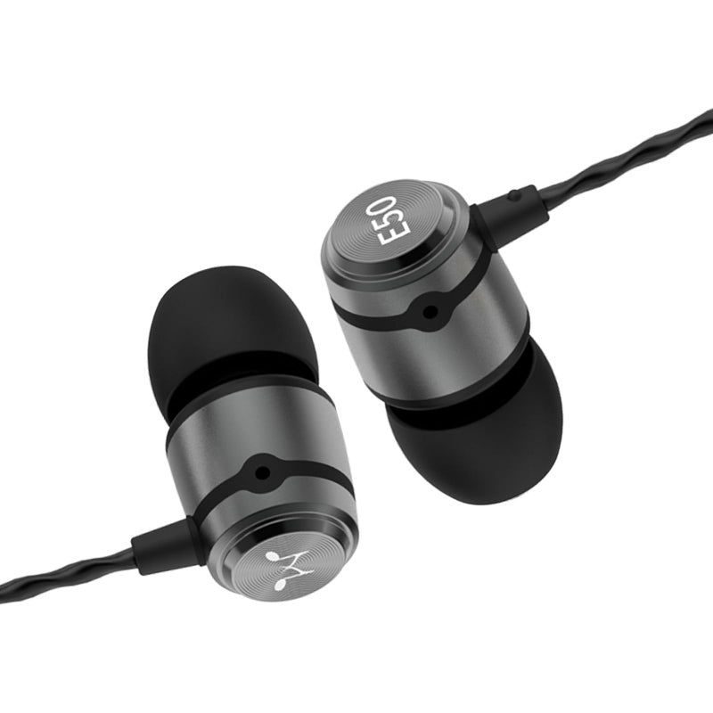 SoundMAGIC E50 Wired Earbuds No Microphone in Ear Monitor HiFi Earphones Noise Isolating Headphones Comfortable Fit Gunmetal - Image 2
